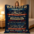 Aonana “To My Brother” Thank You Flannel Throw Blanket