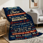 Aonana “To My Brother” Thank You Flannel Throw Blanket