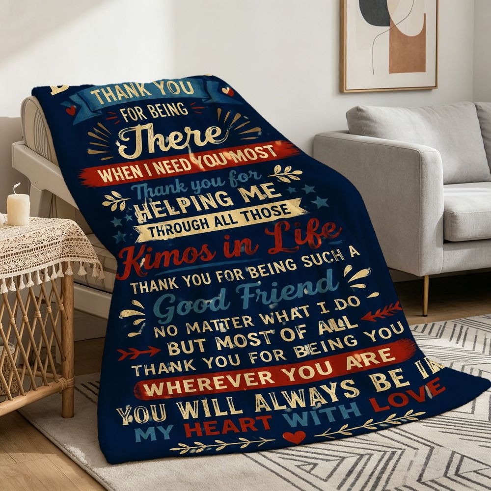 Aonana “To My Brother” Thank You Flannel Throw Blanket