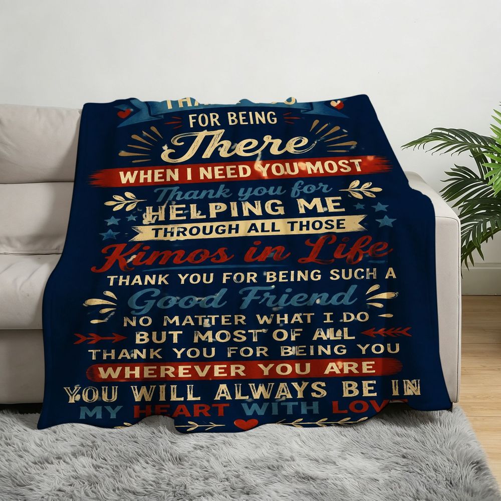 Aonana “To My Brother” Thank You Flannel Throw Blanket