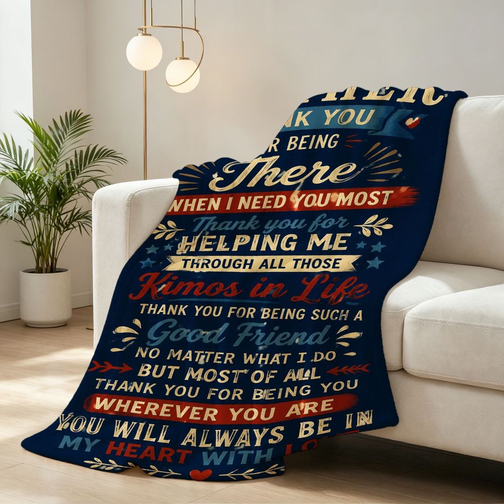 Aonana “To My Brother” Thank You Flannel Throw Blanket