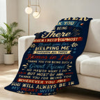Aonana “To My Brother” Thank You Flannel Throw Blanket