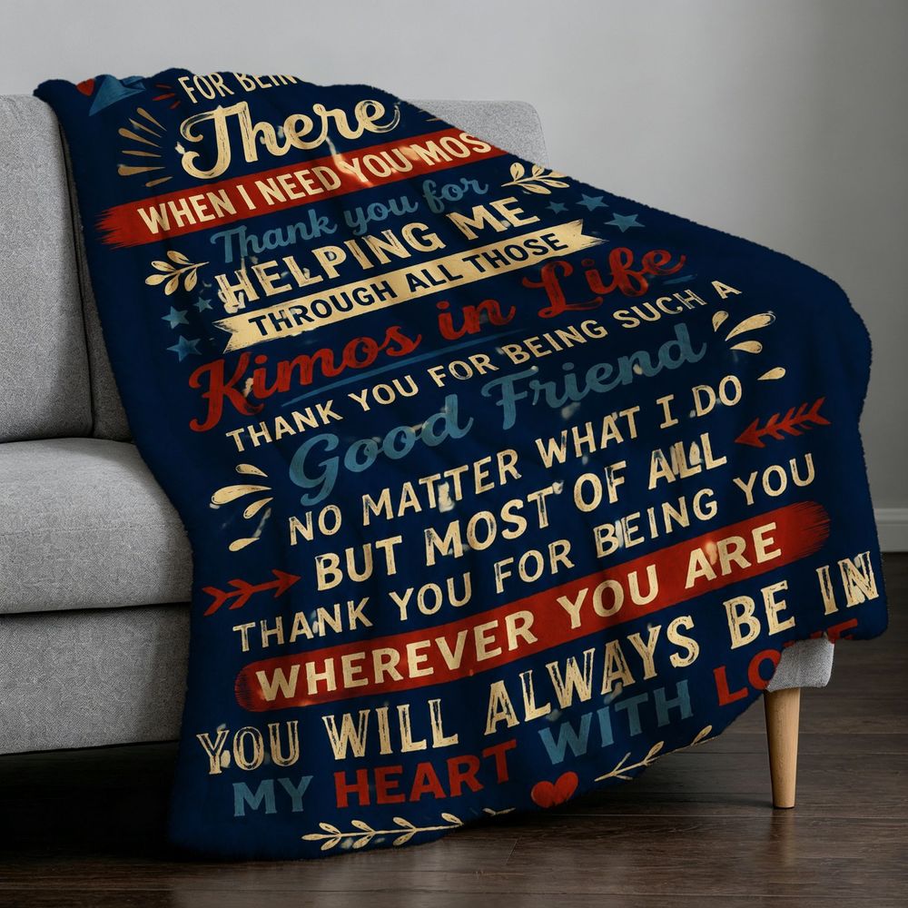 Aonana “To My Brother” Thank You Flannel Throw Blanket