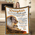 Aonana "To My Daughter" From Father's Gift Flannel Throw Blanket