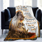 Aonana "To My Daughter" From Father's Gift Flannel Throw Blanket