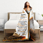 Aonana "To My Daughter" From Father's Gift Flannel Throw Blanket