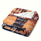 Aonana “To My Husband” Romantic Love Flannel Throw Blanket