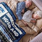 Aonana “To My Husband” Perfect Gift Flannel Throw Blanket