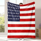 Aonana USA Flag Cozy Flannel Blanket