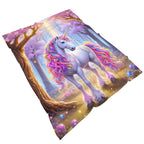 Aonana Cozy Unicorn Fairy Flannel Throw Blanket