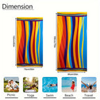 Aonana Striped Printed Quick-Dry Beach Towel