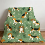 Aonana Cute Dogs Group Gifts Cozy Flannel Throw Blanket