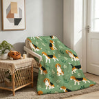 Aonana Cute Dogs Group Gifts Cozy Flannel Throw Blanket