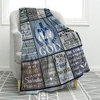 Aonana Christian “I Am a Child of God” Flannel Blanket