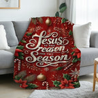 Aonana Christian “Thank You Lord” Printed Flannel Blanket