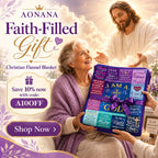 Aonana Christian “I Am a Child of God” Flannel Blanket