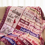 Aonana “To My Daughter” Heartfelt Message Flannel Blanket
