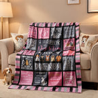 Aonana Cozy Dog Mom Flannel Blanket