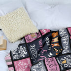 Aonana Cozy Dog Mom Flannel Blanket