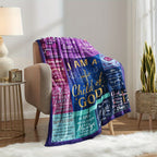 Aonana Christian “I Am a Child of God” Flannel Blanket