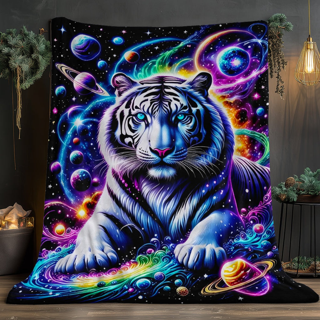Aonana Tiger King Flannel Throw Blanket