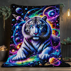 Aonana Tiger King Flannel Throw Blanket