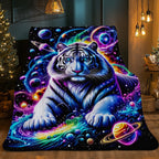 Aonana Tiger King Flannel Throw Blanket