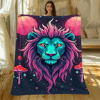 Aonana Fairy &  Lion King Flannel Throw Blanket