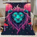 Aonana Fairy &  Lion King Flannel Throw Blanket