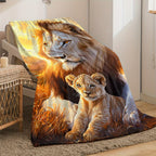 Aonana Fairy &  Lion King Flannel Throw Blanket