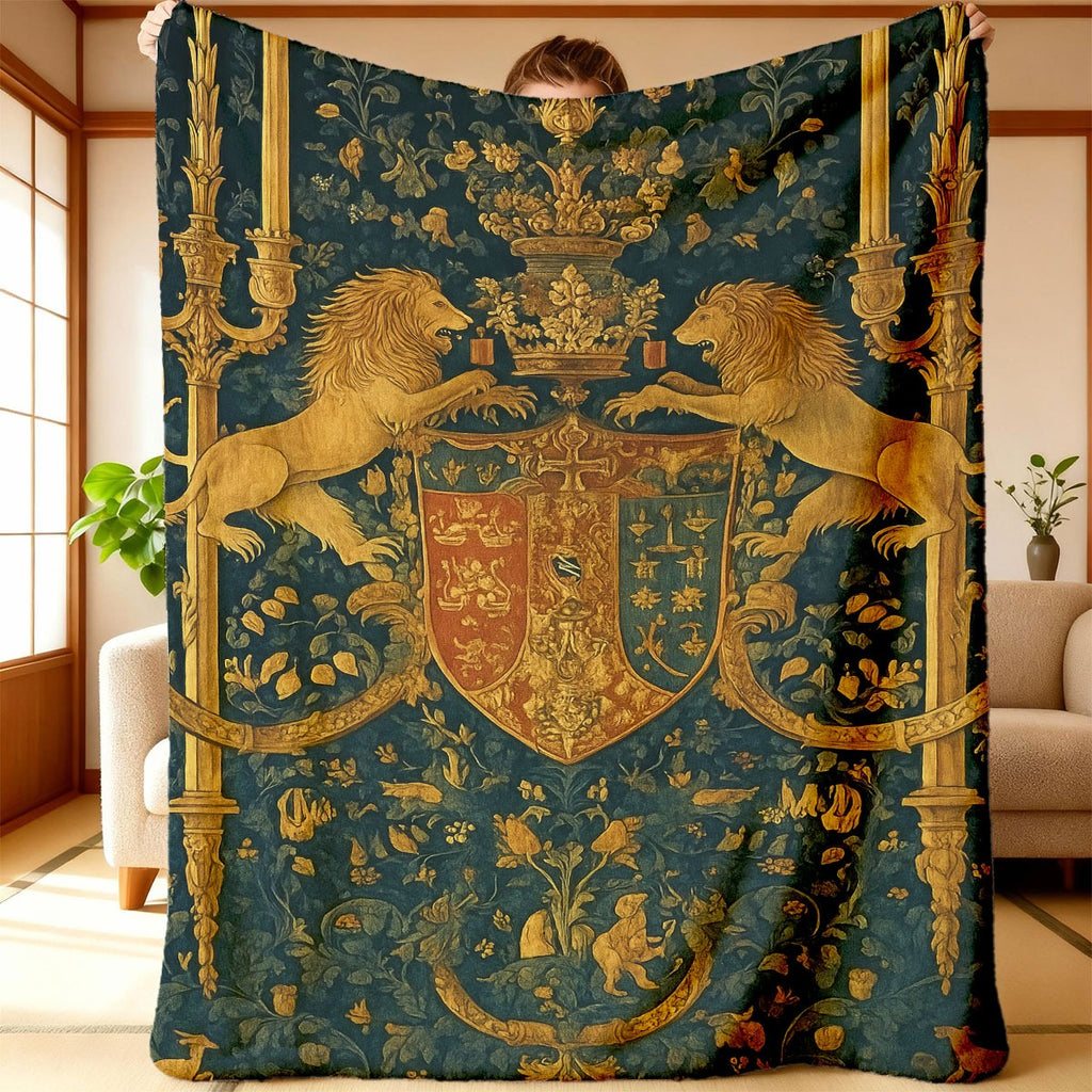 Aonana Fairy &  Lion King Flannel Throw Blanket