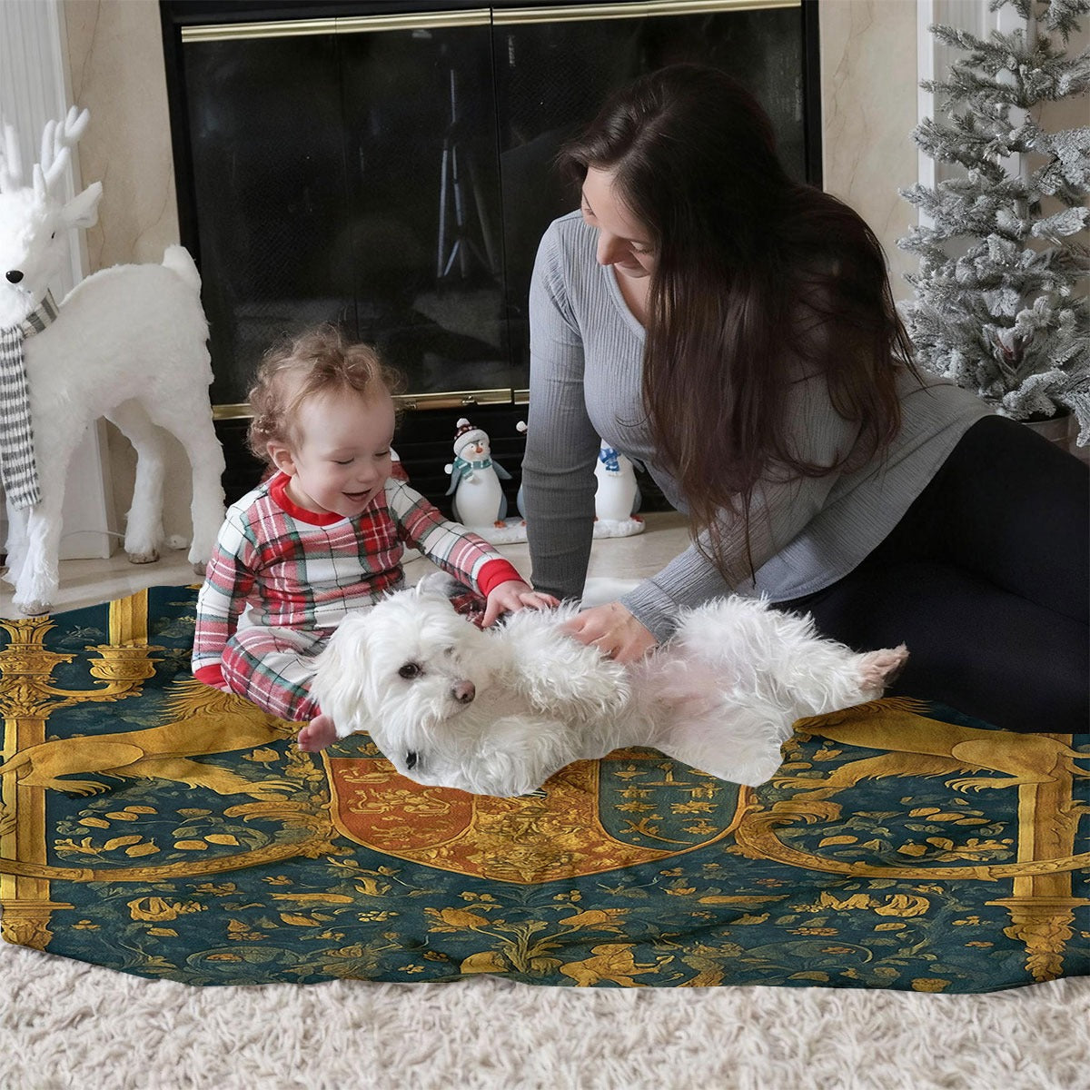 Aonana Fairy &  Lion King Flannel Throw Blanket