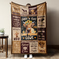 Aonana “Just A Girl Who Loves Highland Cows” Flannel Throw Blanket