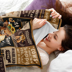 Aonana “Just A Girl Who Loves Highland Cows” Flannel Throw Blanket