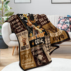 Aonana “Just A Girl Who Loves Highland Cows” Flannel Throw Blanket