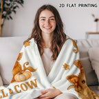 Aonana “Just A Girl Who Loves Highland Cows” Flannel Throw Blanket