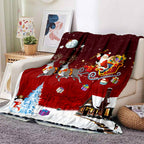 Aonana Merry Christmas Santa Claus Gifts Flannel Blanket