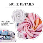 Aonana Merry Christmas Gnomies Print Flannel Blanket