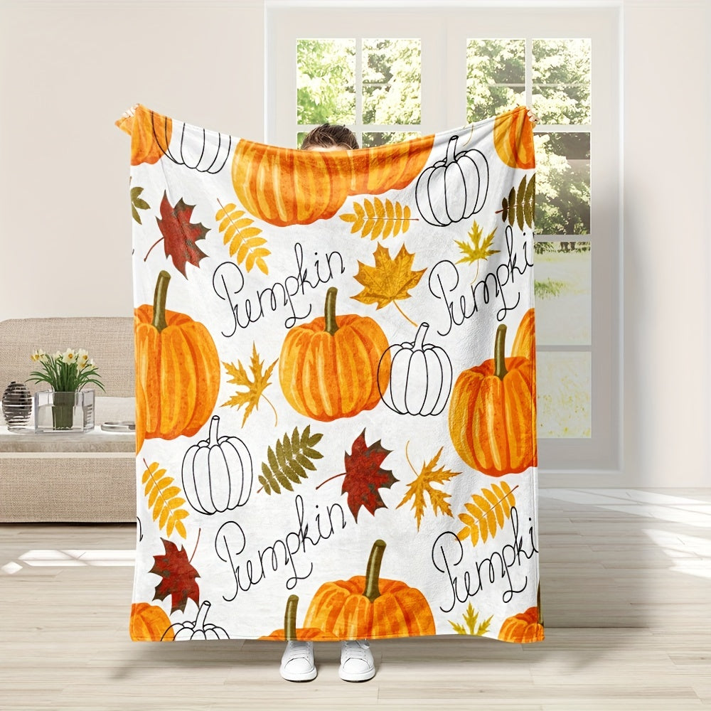 Aonana Halloween Pumpkin Flannel Blanket