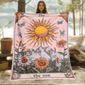 Aonana Sun Card Outdoor Portable Flannel Throw Blanket