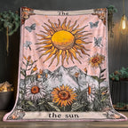 Aonana Sun Card Outdoor Portable Flannel Throw Blanket