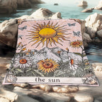 Aonana Sun Card Outdoor Portable Flannel Throw Blanket