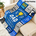 Aonana “To My Dad” The Legend Flannel Blanket