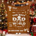 Aonana “To My Dad” My Hero Flannel Blanket
