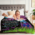 Aonana “To My Daughter-In-Law” Flannel Blanket – Perfect Gift from Mother-in-Law