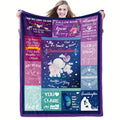 Aonana “To My Granddaughter” Adorable Gift Flannel Throw Blanket
