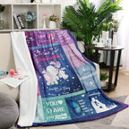 Aonana “To My Granddaughter” Adorable Gift Flannel Throw Blanket