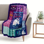Aonana “To My Granddaughter” Adorable Gift Flannel Throw Blanket