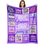 Aonana “To My Grammy” The Best Grandmother Flannel Blanket