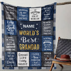 Aonana “To My Grandad” The Legend Flannel Blanket